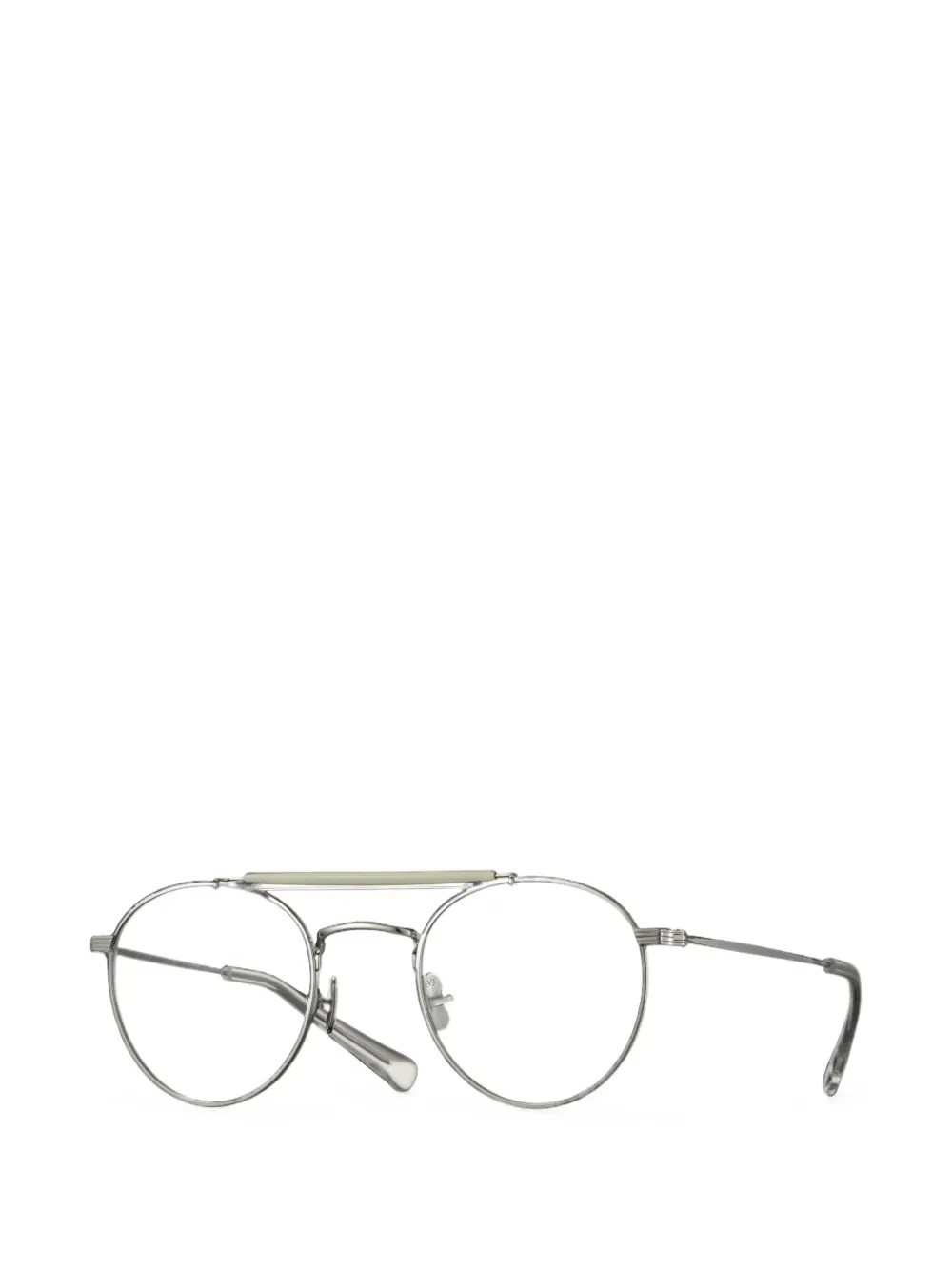 Eyevan7285 Track bril met rond montuur Zilver
