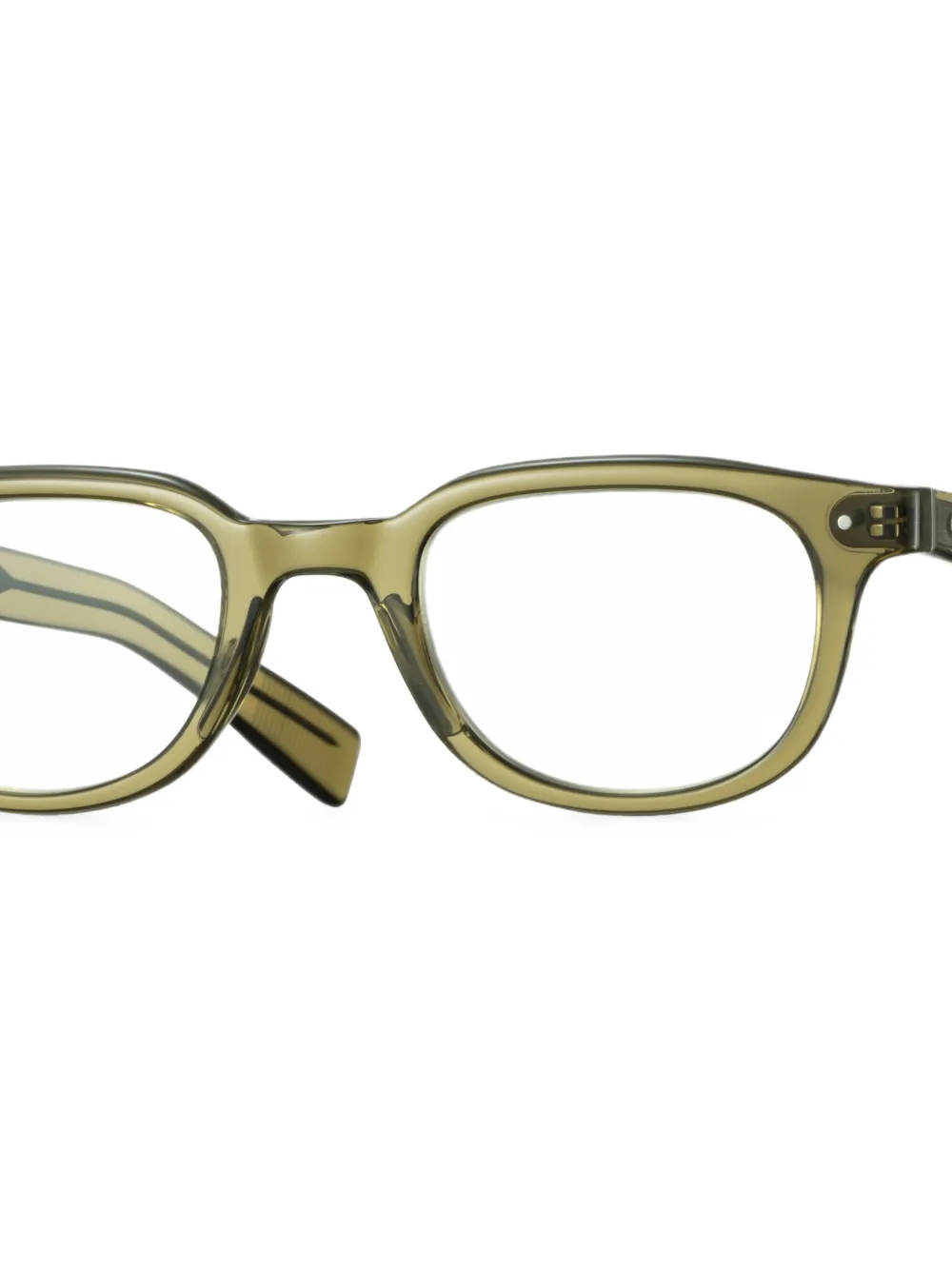 Eyevan7285 361E bril met geometrisch montuur Groen