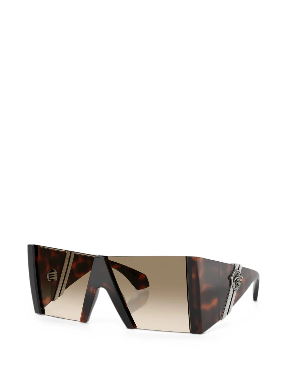 Versace Eyewear Medusa zonnebril met geometrisch montuur Bruin