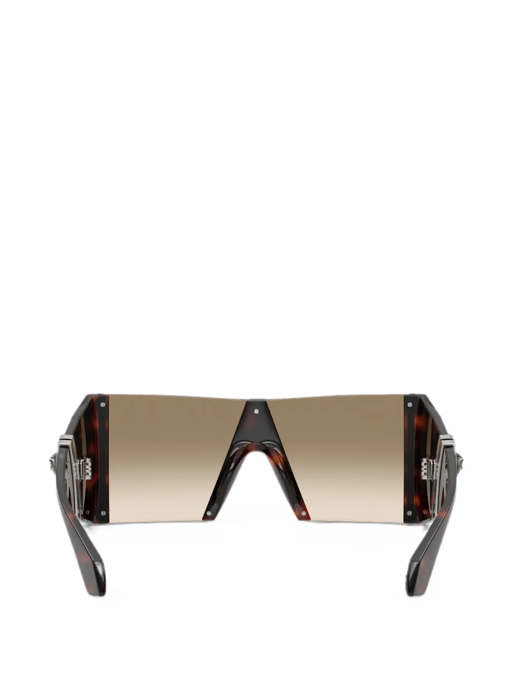 Versace Eyewear Medusa zonnebril met geometrisch montuur Bruin