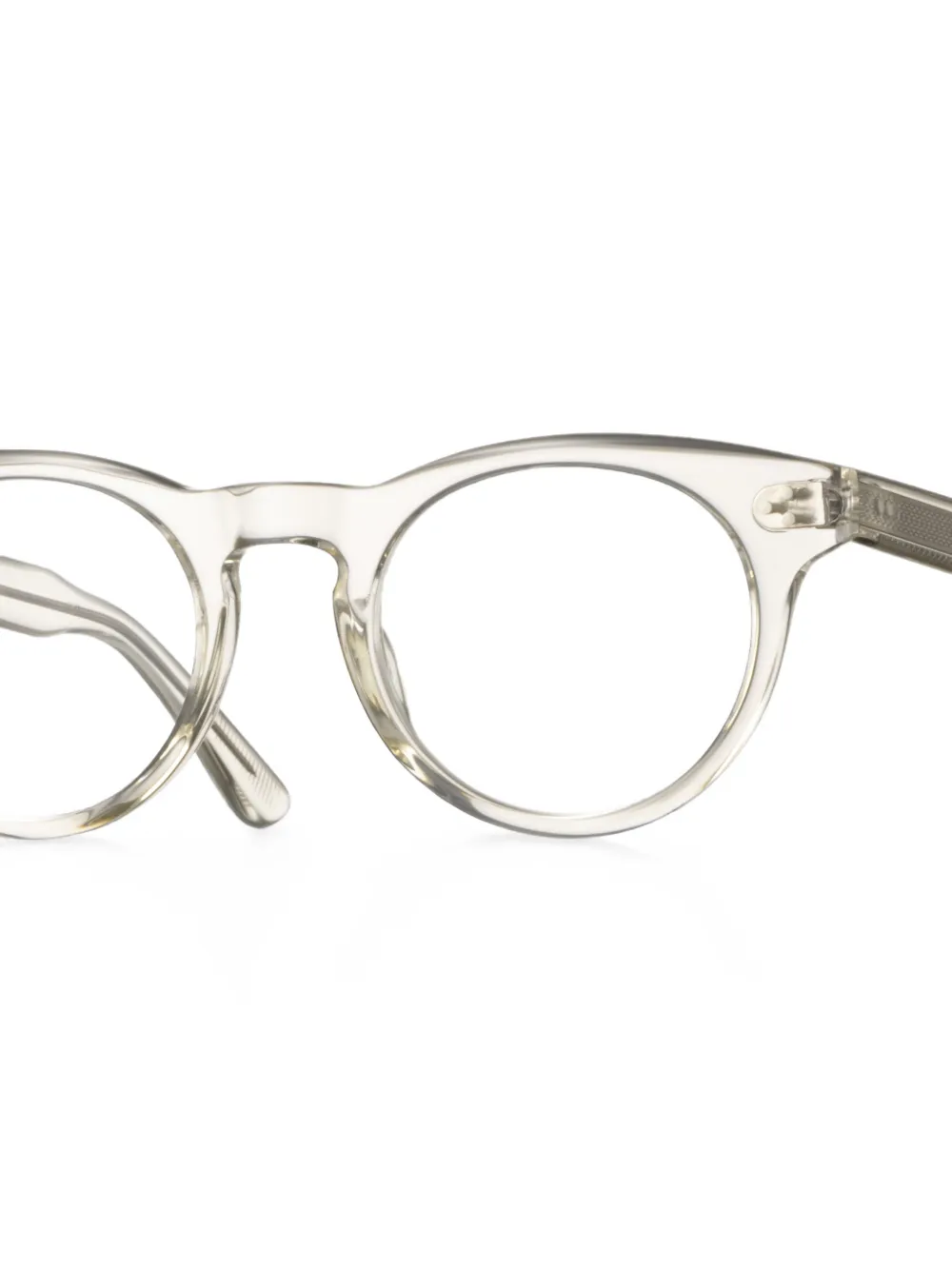 Eyevan7285 Luminous-E bril met rond montuur Beige