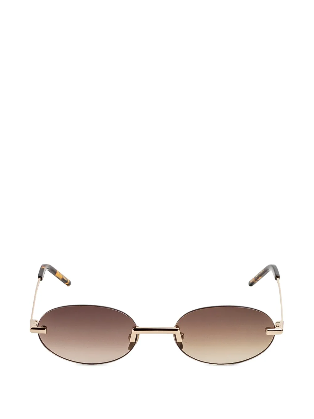 Kaleos Fuentes rimless oval-frame sunglasses - Oro