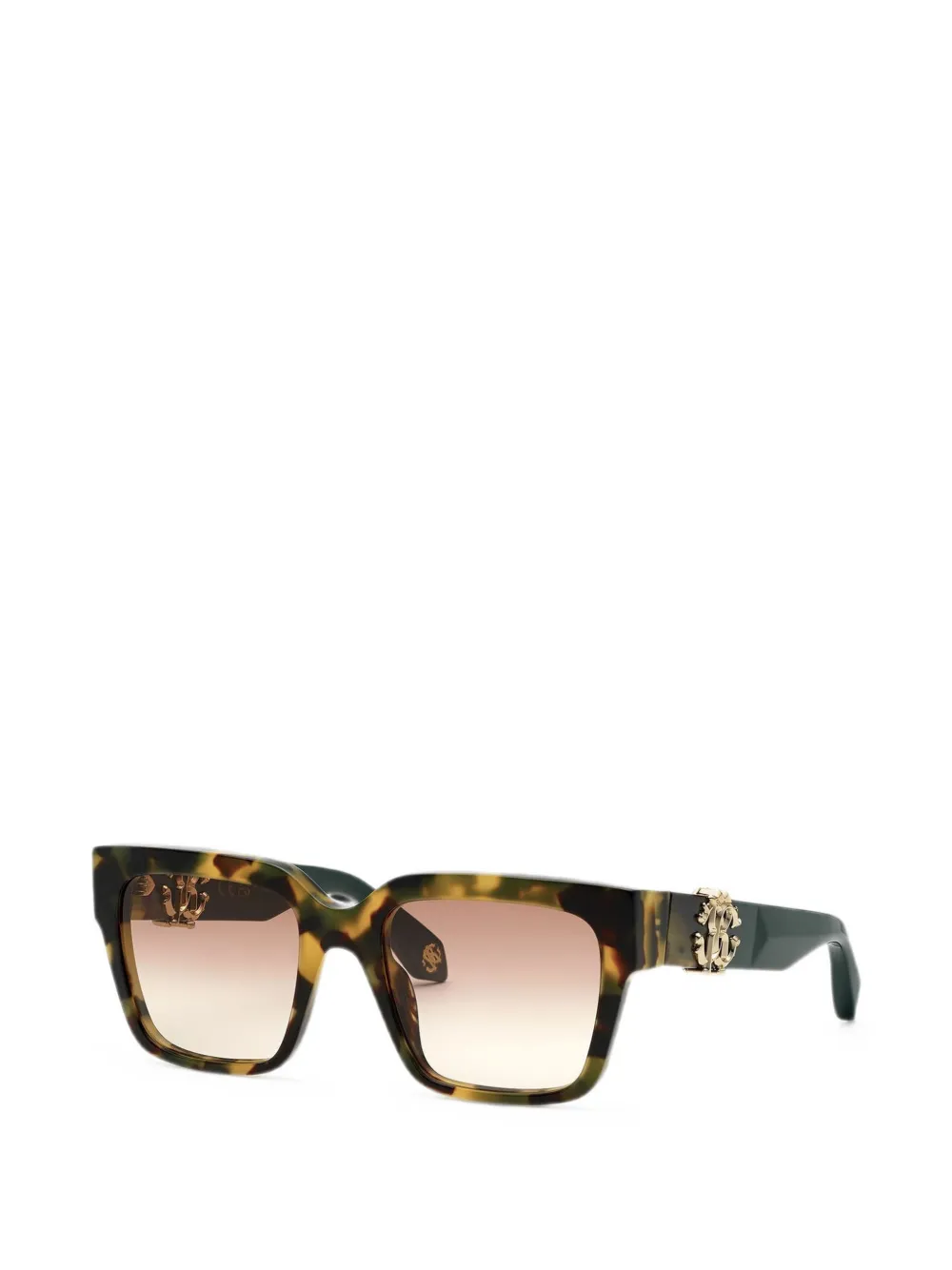 Roberto Cavalli Zonnebril met schildpadschild-effect Bruin