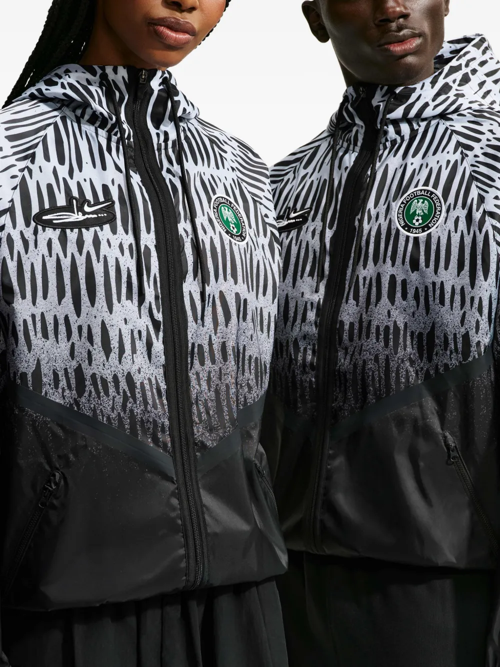 Nike x Nigeria x Slawn Football Anthem jack met capuchon Wit
