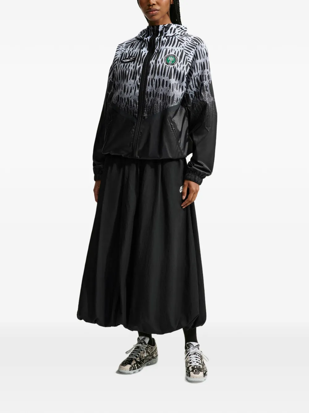 Nike x Nigeria x Slawn Football Anthem jack met capuchon Wit