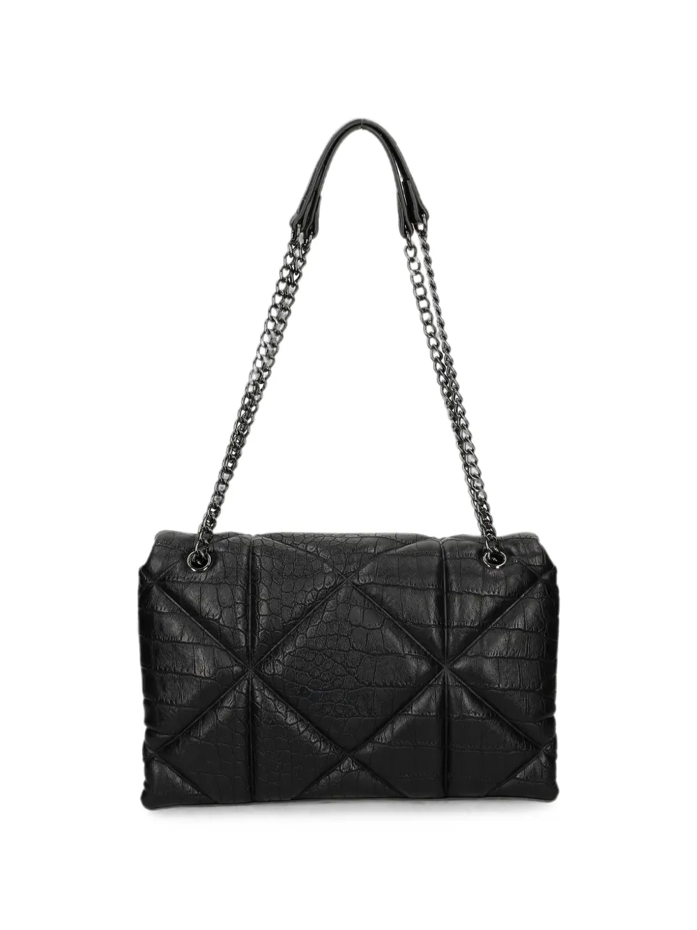 Love Moschino Schoudertas met logo-applicatie Zwart