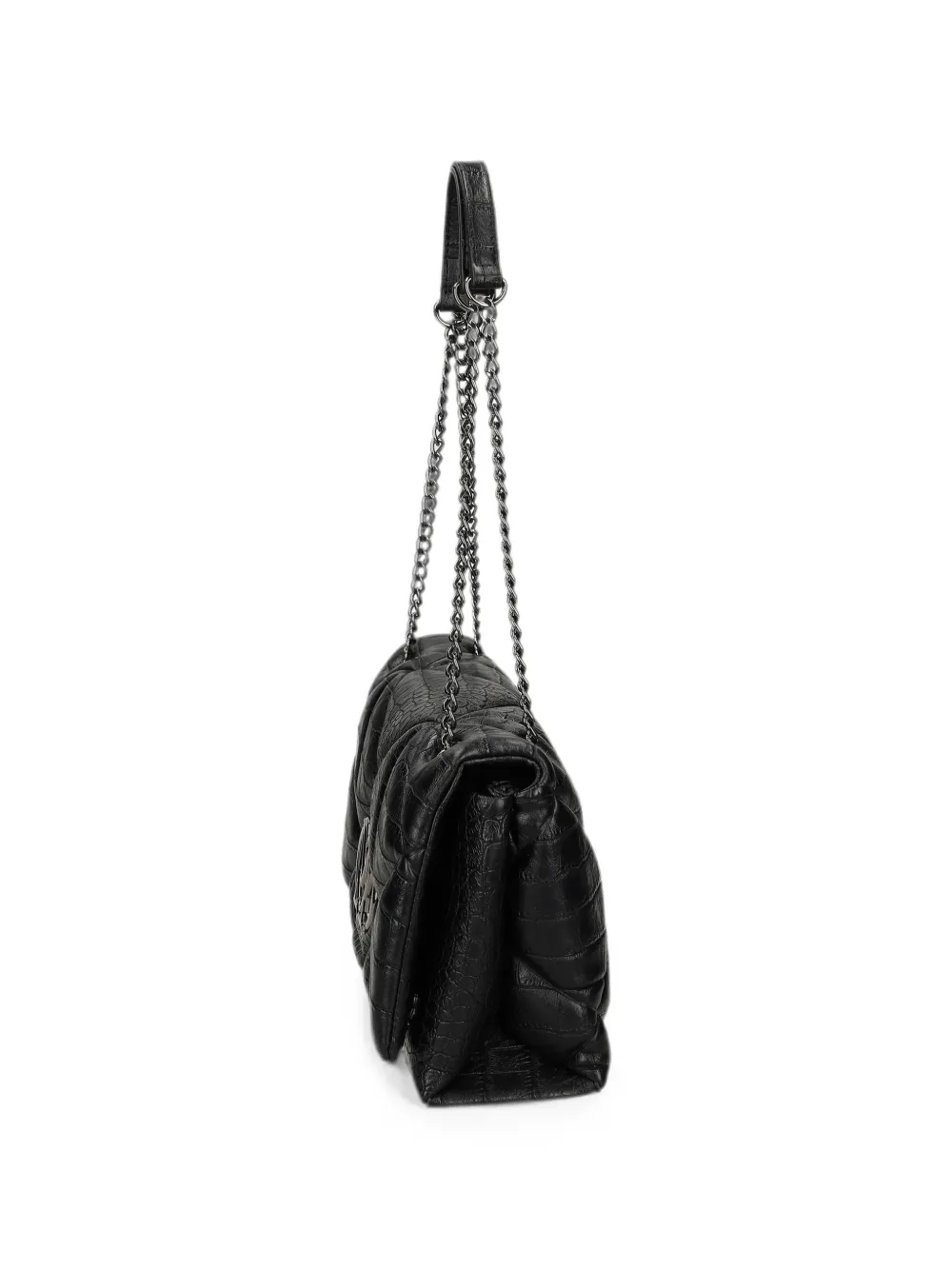Love Moschino Schoudertas met logo-applicatie Zwart