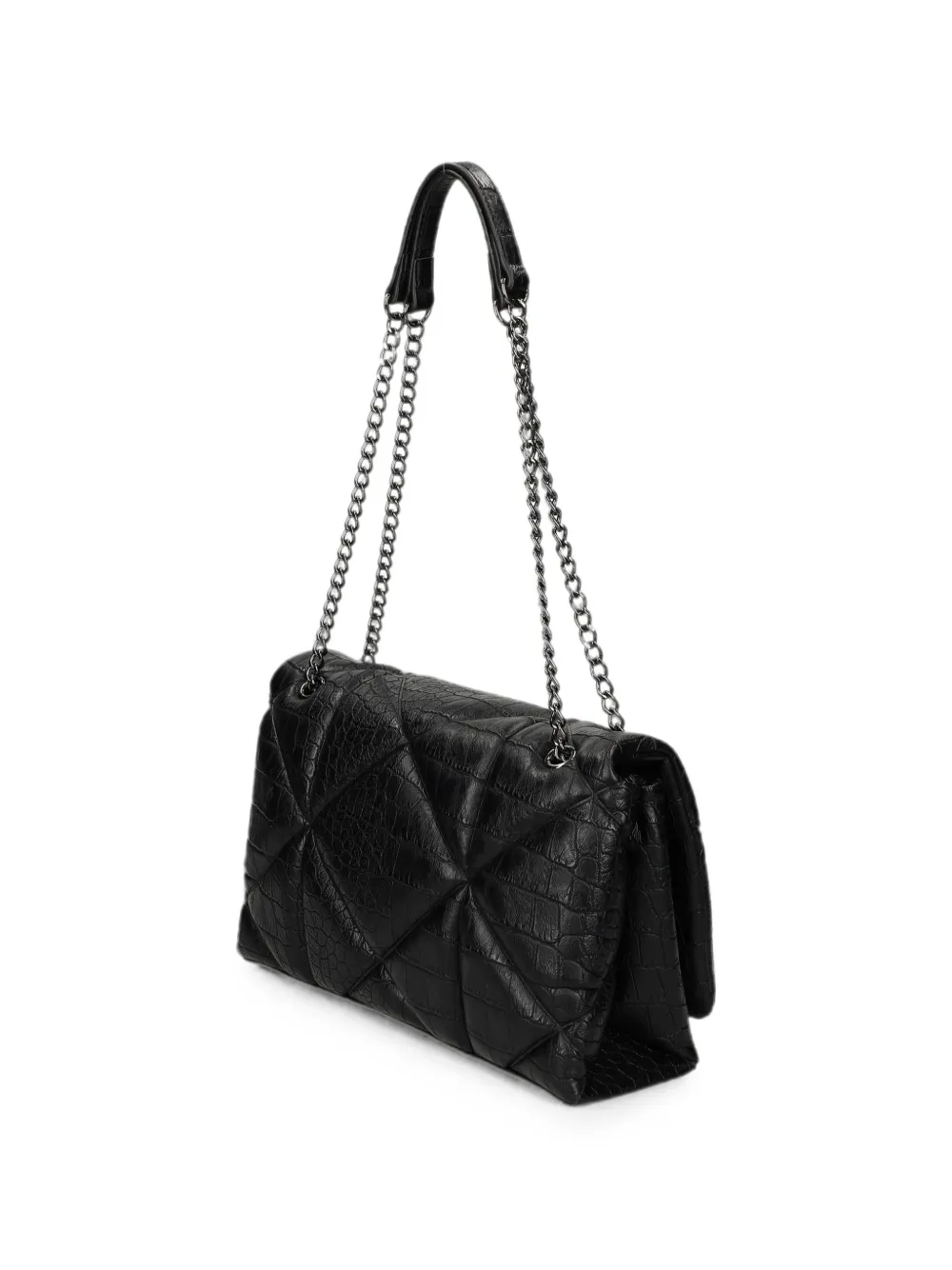 Love Moschino Schoudertas met logo-applicatie Zwart