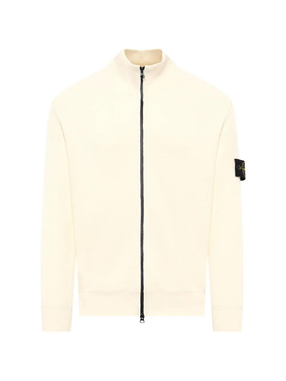 Stone Island ribbed zip-up cardigan - Nude