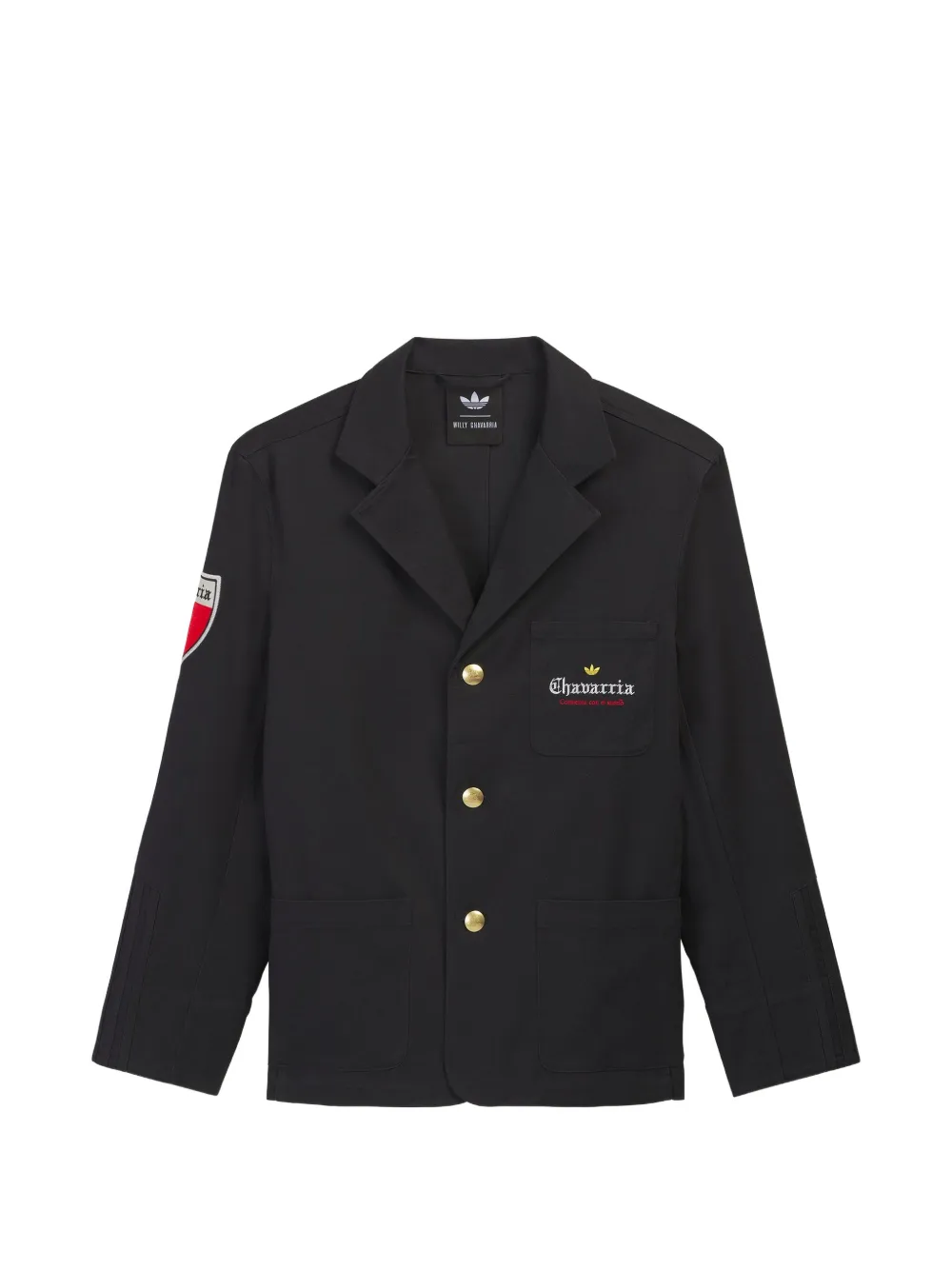 Willy Chavarria x Adidas Players single-breasted blazer - Nero