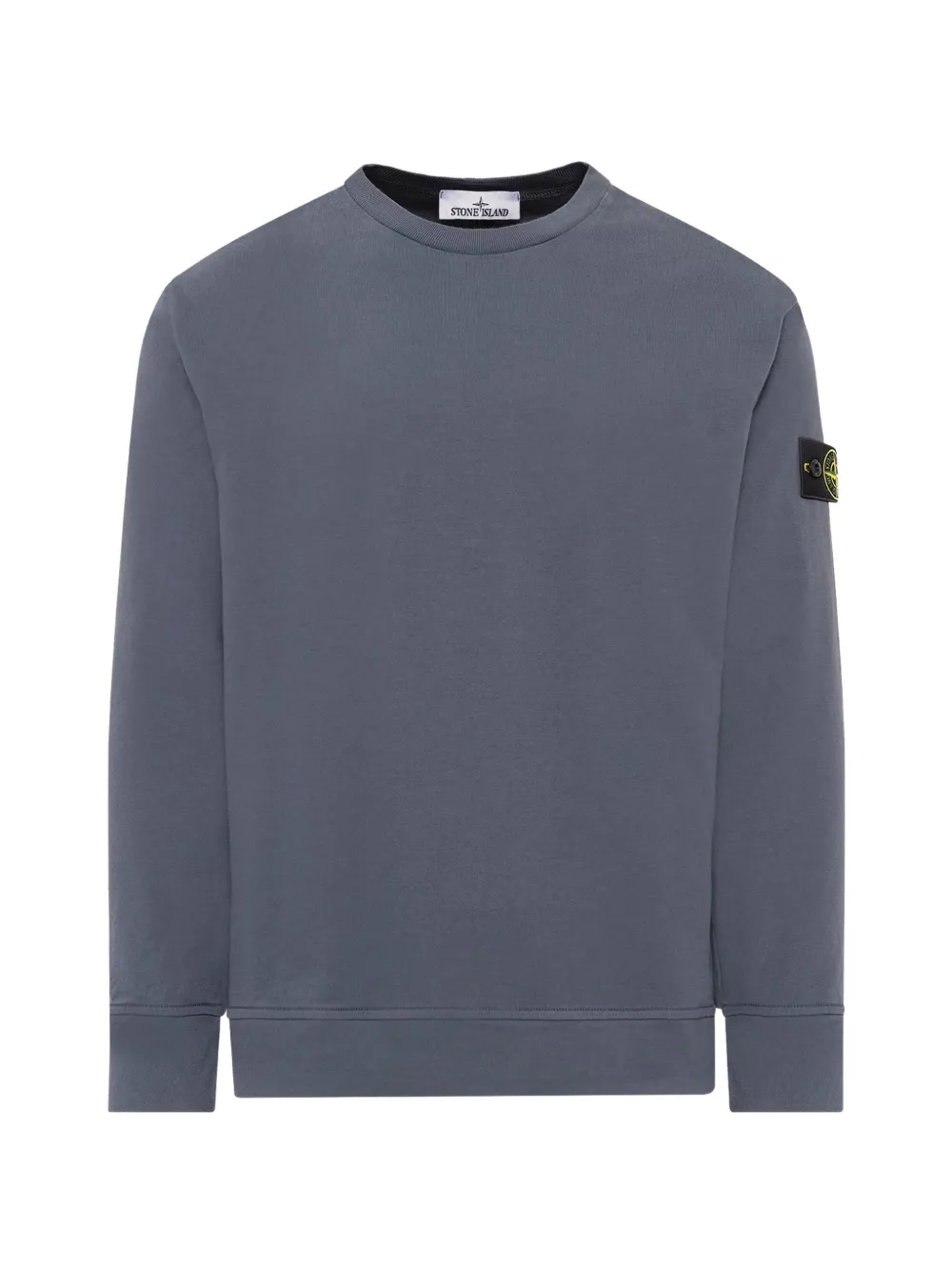 Stone Island 6100057 heavy organic-coton jersey sweatshirt Grijs