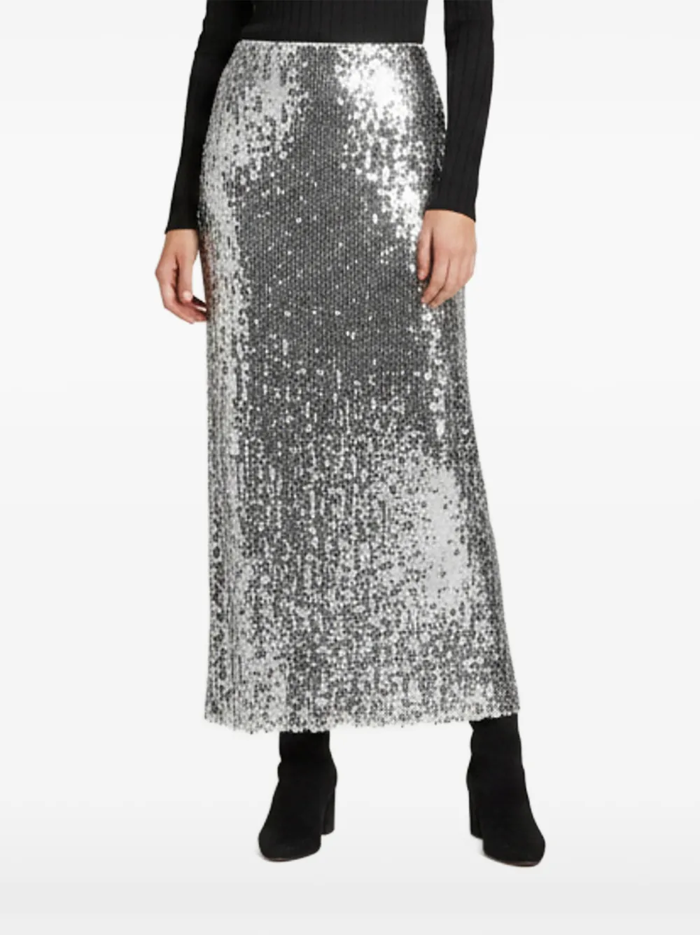 Ronny Kobo jupe longue à sequins - Gris Ronny Kobo jupe longue à sequins - Gris