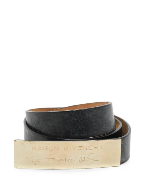 Givenchy Pre-Owned cinturón con placa del logo