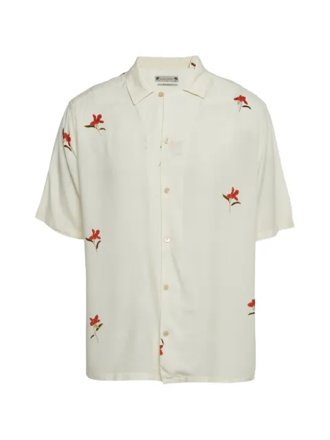 AllSaints floral-print poplin shirt