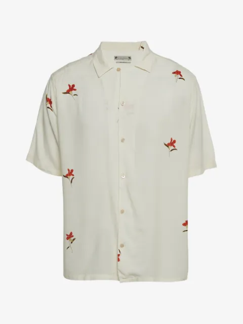 AllSaints floral-print poplin shirt