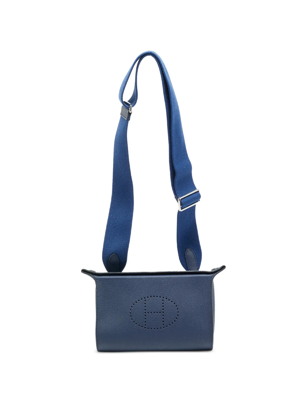 Pre-owned Hermes 2024 Videpoches Togo Shoulder Bag In Blue