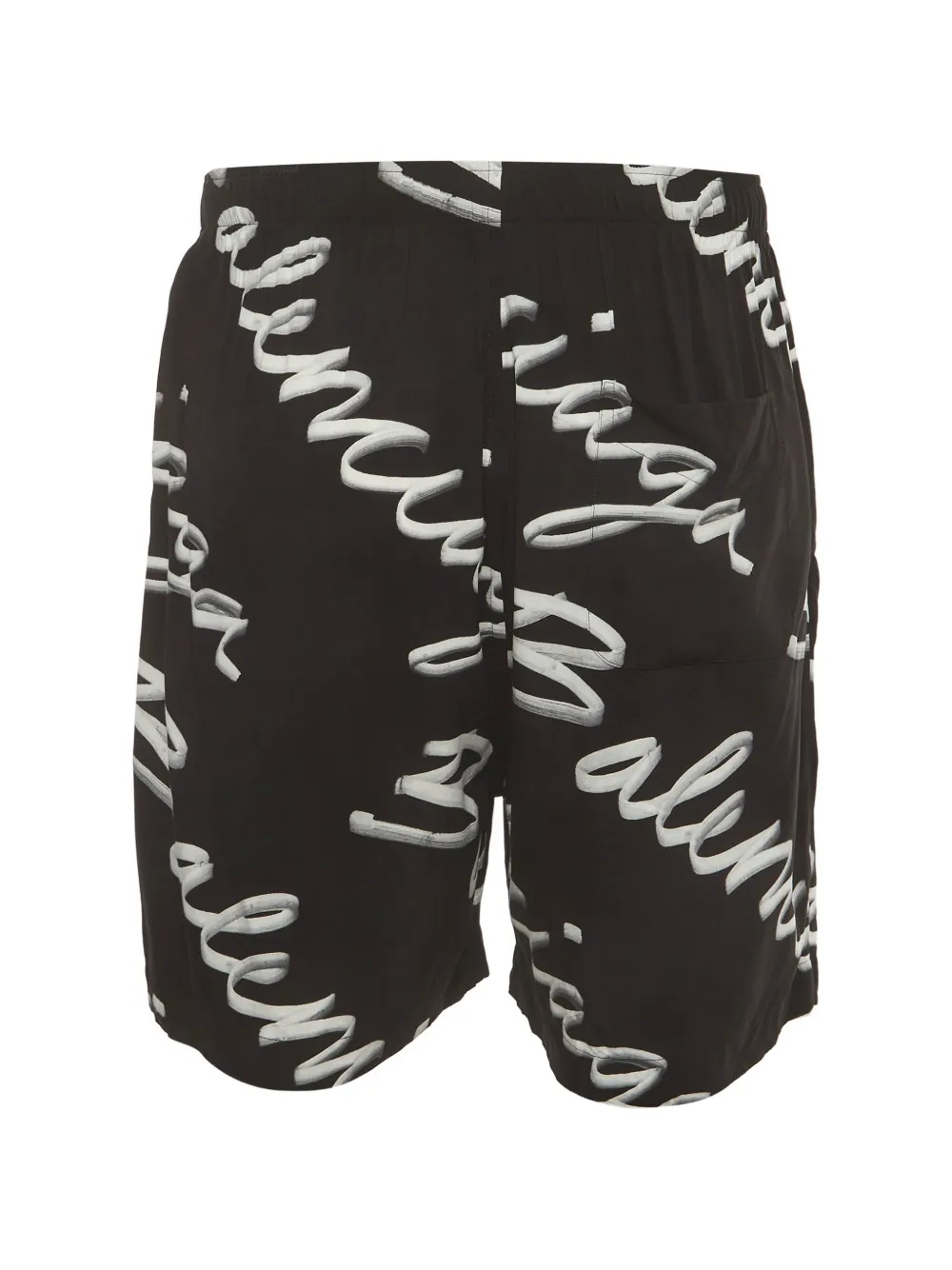 Balenciaga Pre-Owned Shorts mit Logo-Print - Schwarz