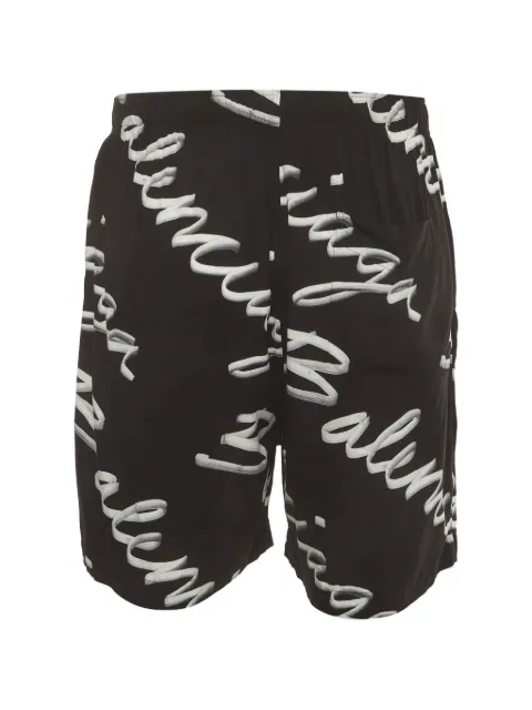 Balenciaga Pre-Owned logo-print regular-fit shorts