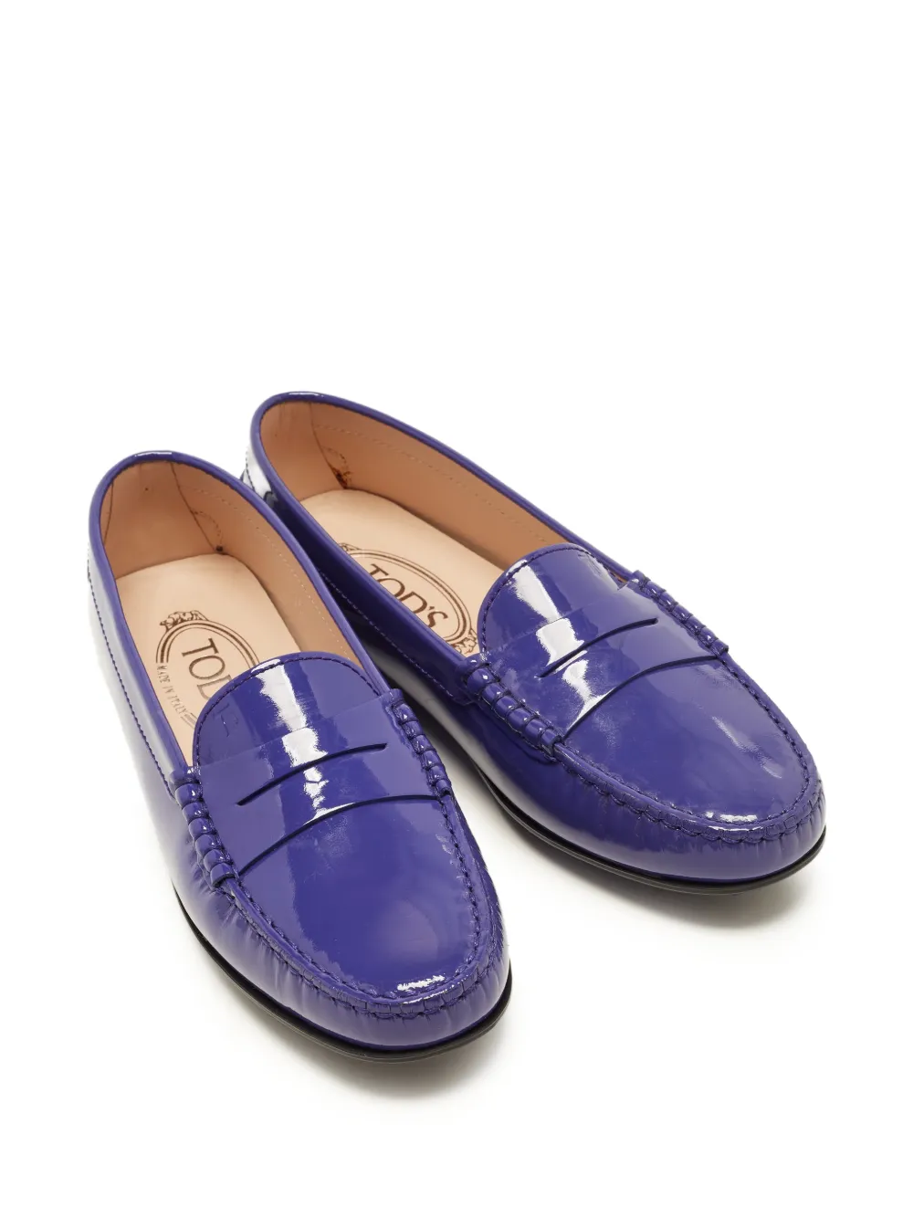 Tod's Vintage Gomma エナメル ローファー | パープル | FARFETCH JP