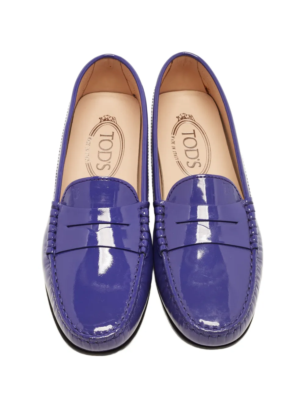 Tod's Vintage Gomma エナメル ローファー | パープル | FARFETCH JP