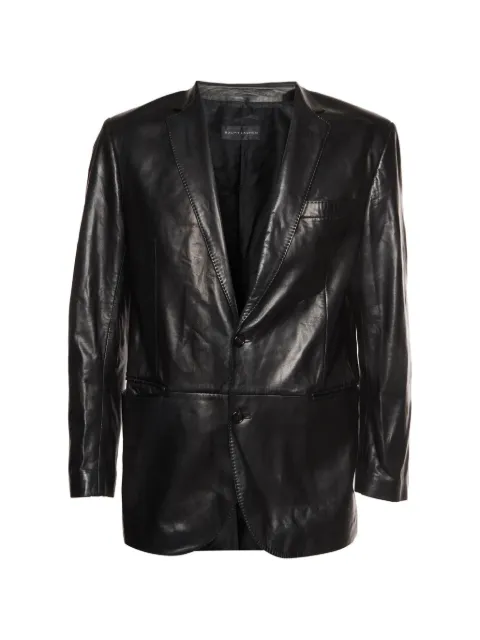Ralph Lauren Vintage button-up leather jacket
