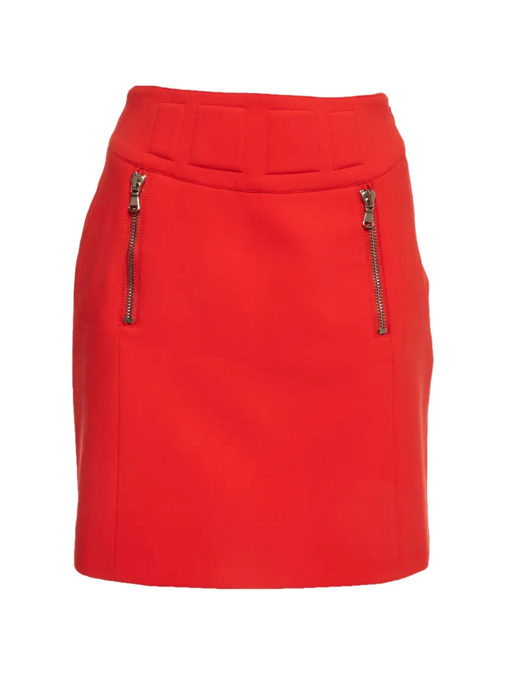 Moschino Pre-Owned Ausgestellter Krepprock - Rot