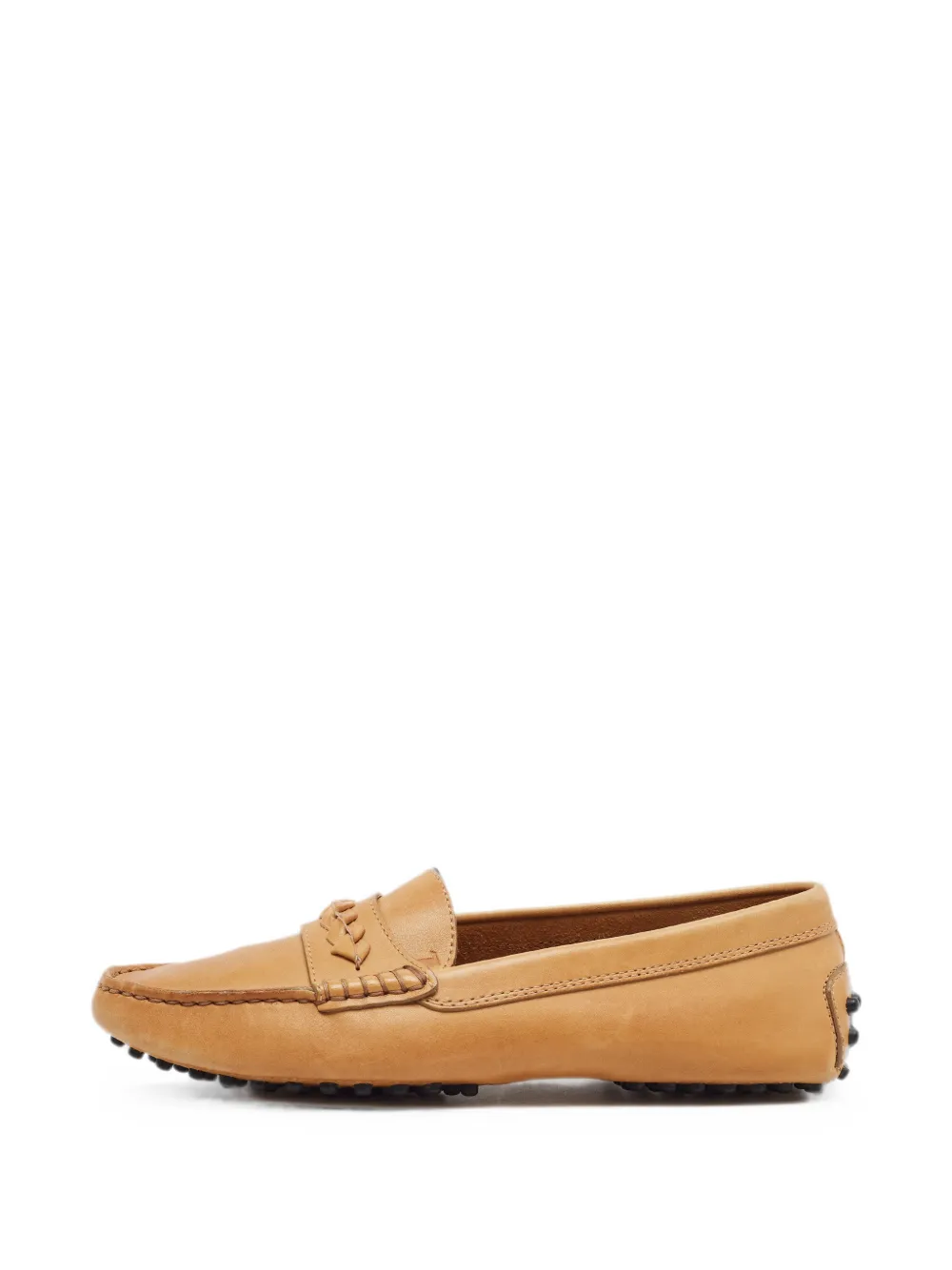 Tod's Vintage Gommino Loafer mit Flechtdetail - Nude
