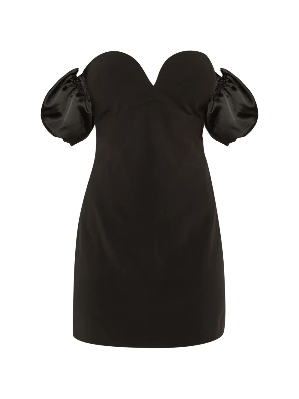 Pre-owned Ronny Kobo Andrea Off-the-shoulder Mini Dress In Black