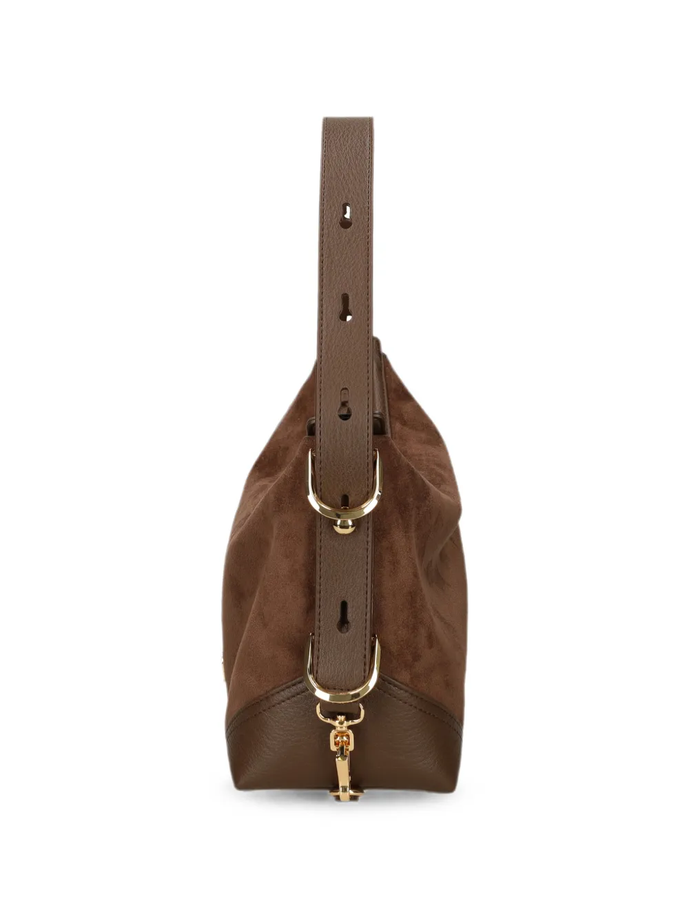 Love Moschino Schoudertas met logoplakkaat Bruin