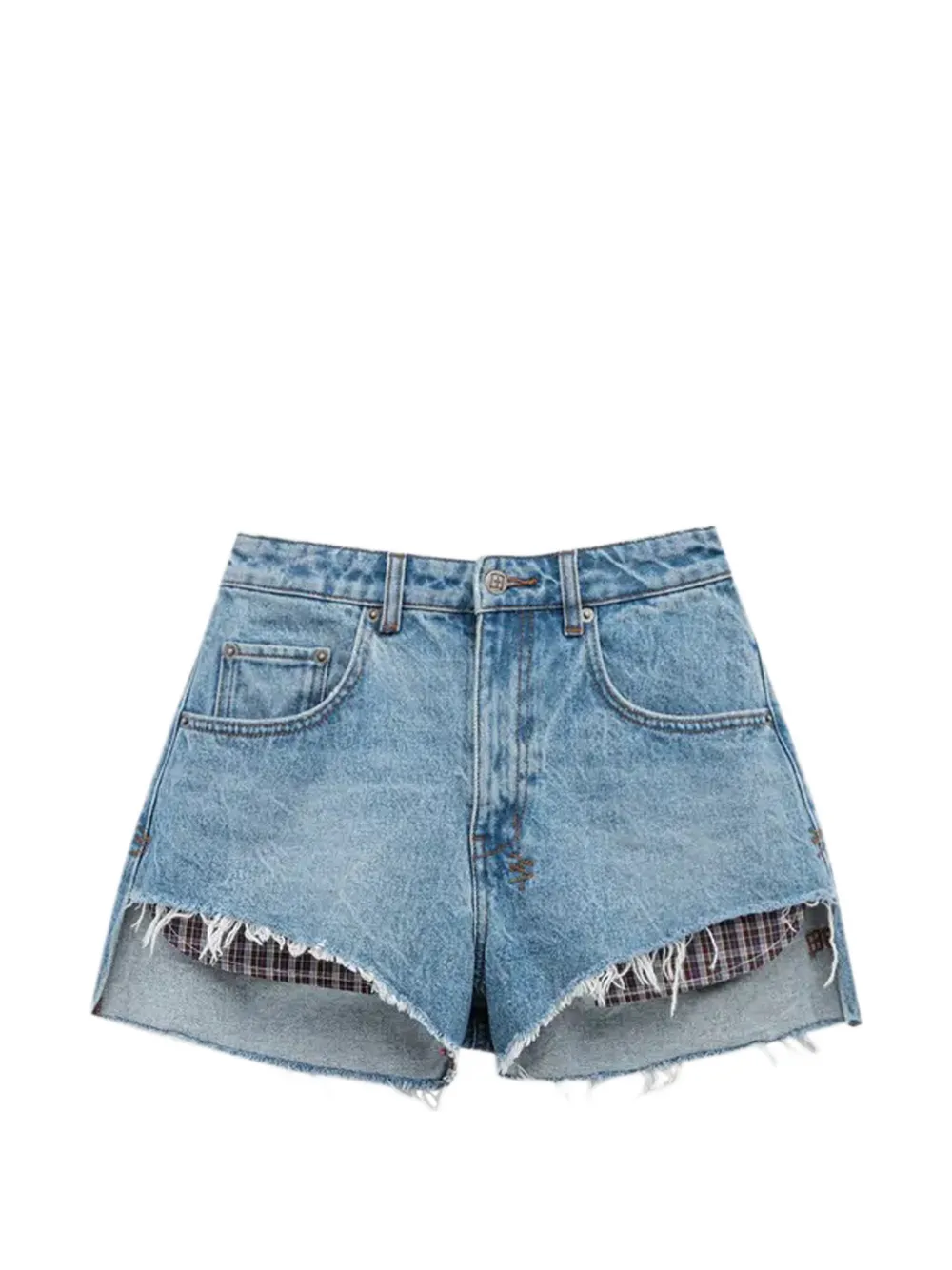 Ksubi Kut Off frayed denim mini shorts - Blue