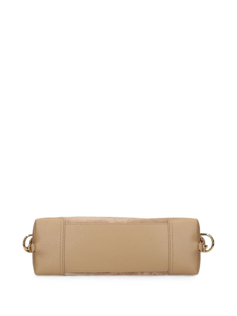 Love Moschino Schoudertas met logoplakkaat Beige