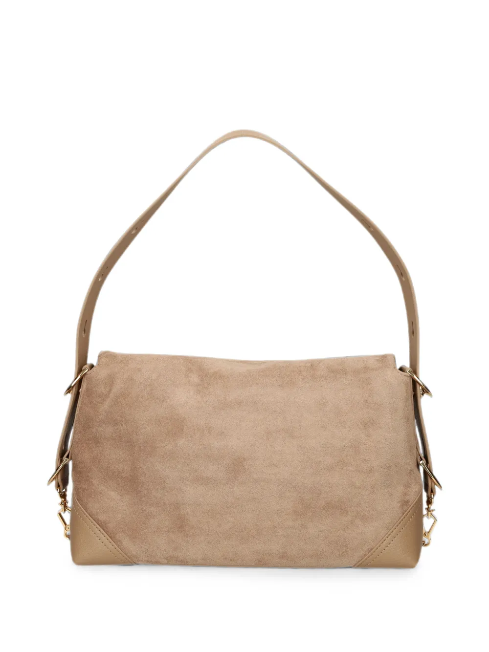 Love Moschino Schoudertas met logoplakkaat Beige