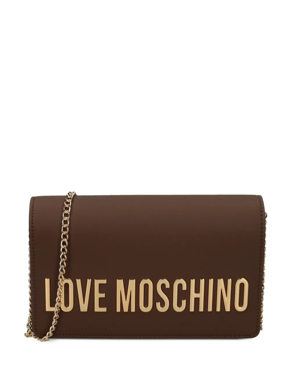 Love Moschino logo-embellishment crossbody bag Bruin