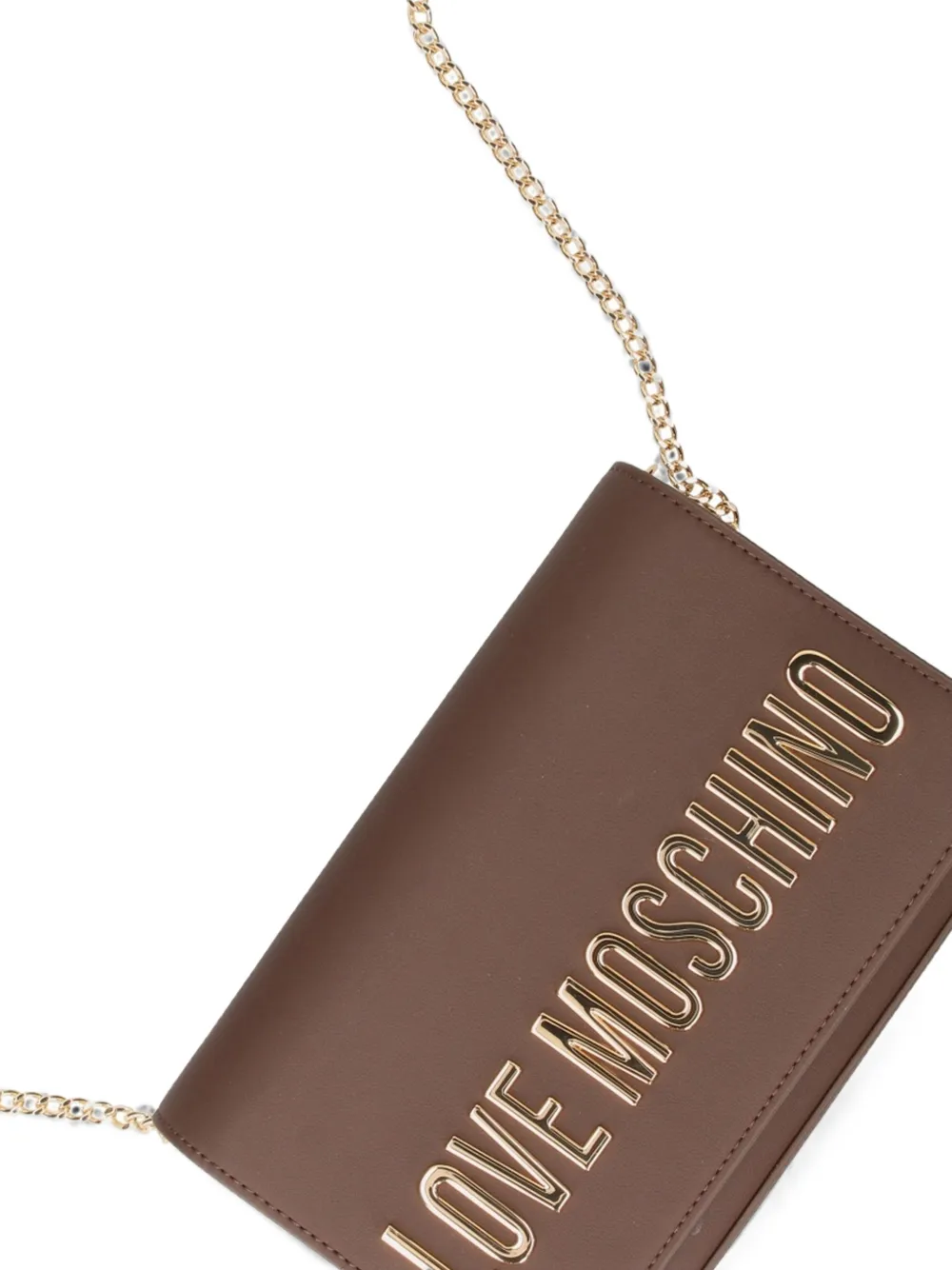 Love Moschino logo-embellishment crossbody bag Bruin