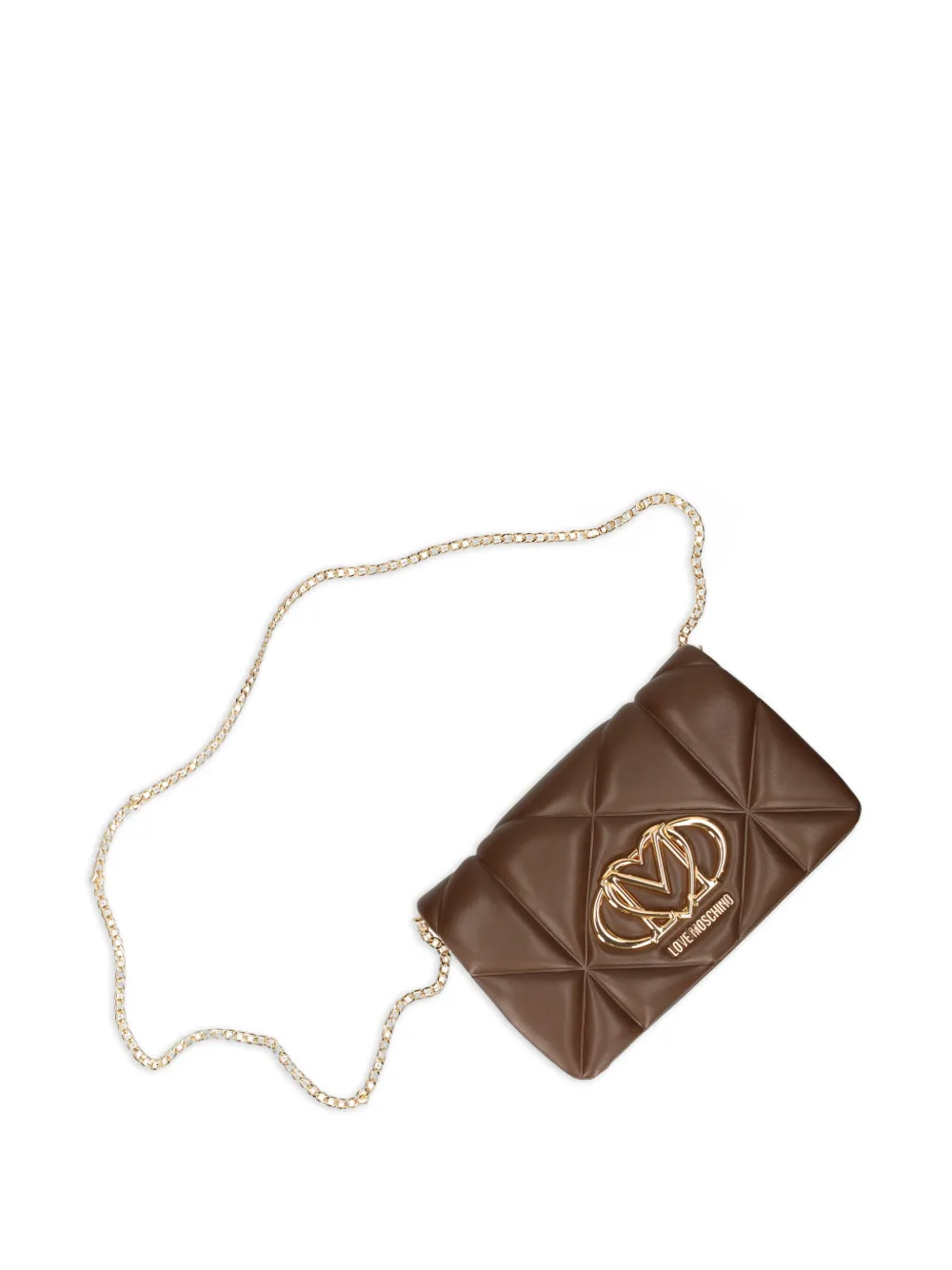 Love Moschino Crossbodytas met logopatch Bruin