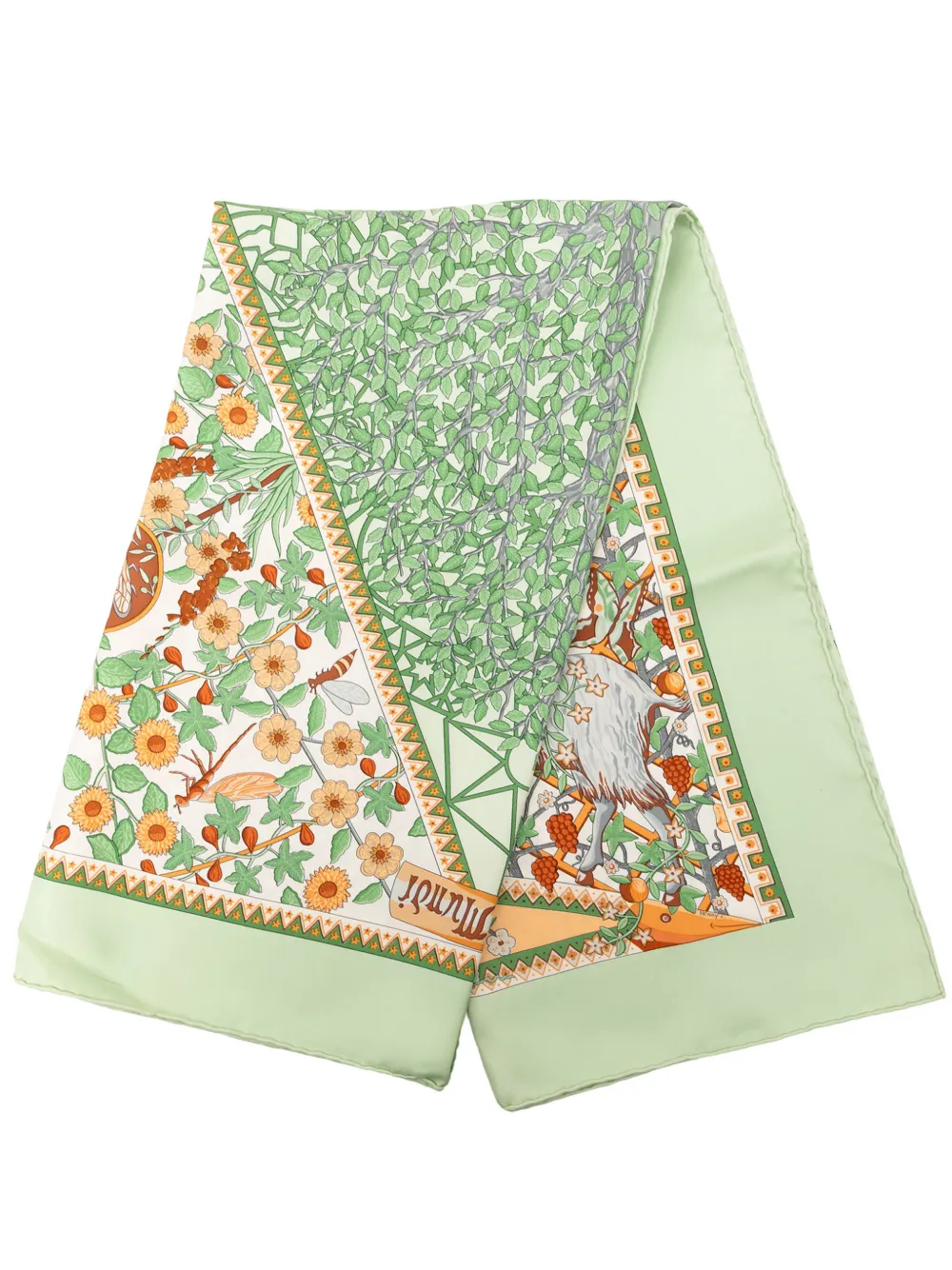 Hermès Pre-Owned 1990-2010 Axis Mundi Seidenschal 90cm - Grün