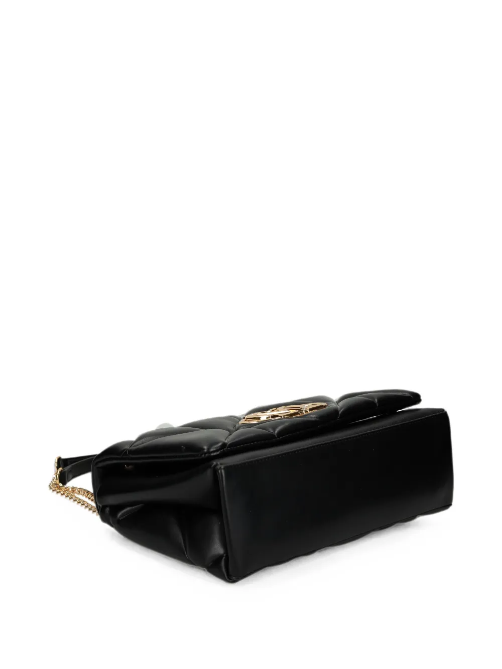 Love Moschino Schoudertas met logo-applicatie Zwart