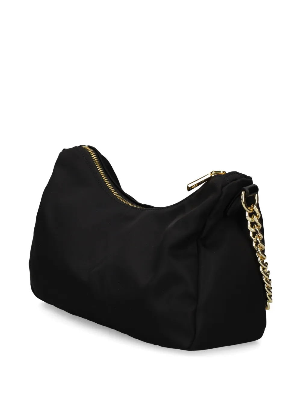 Love Moschino Schoudertas met logopatch Zwart