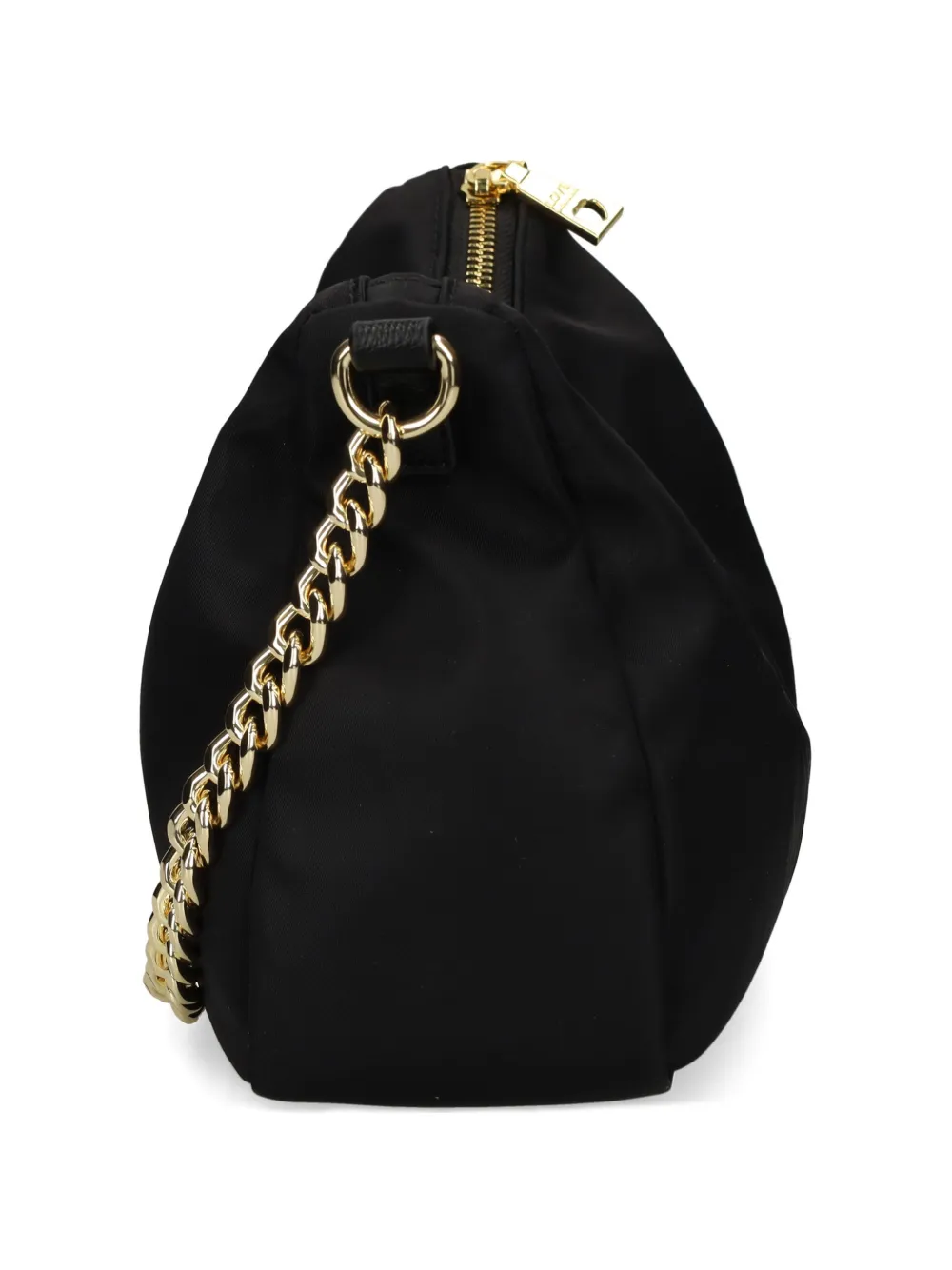 Love Moschino Schoudertas met logopatch Zwart