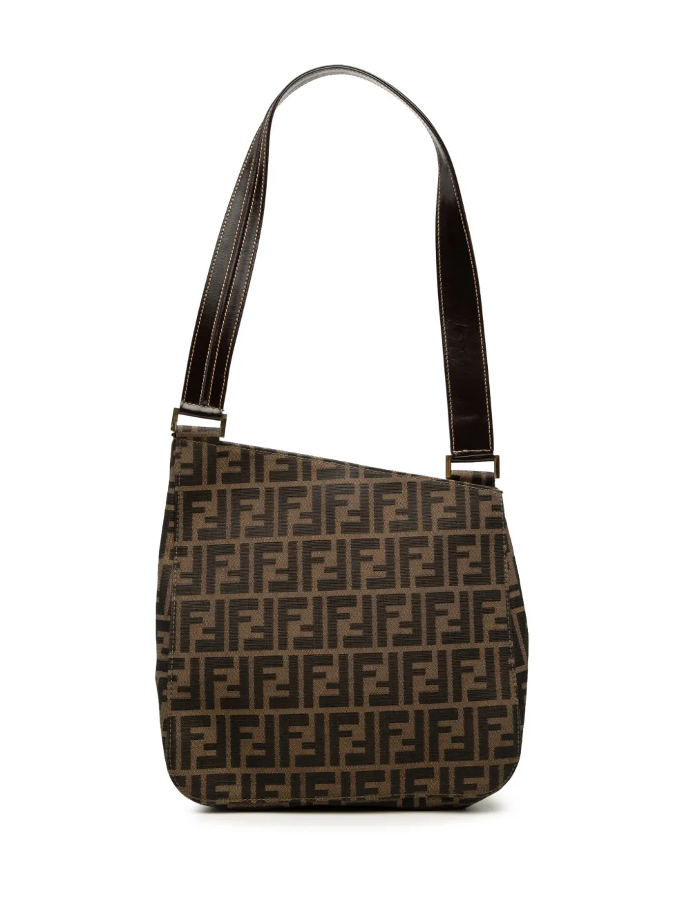 Fendi Pre-Owned 2000-2010 Zucca Schultertasche aus Canvas - Braun