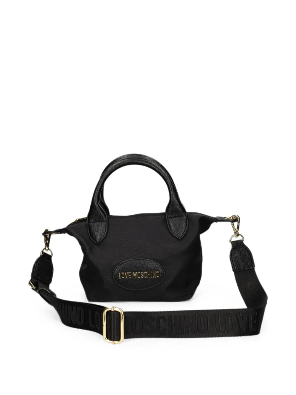 Love Moschino Heuptas met logoplakkaat Zwart