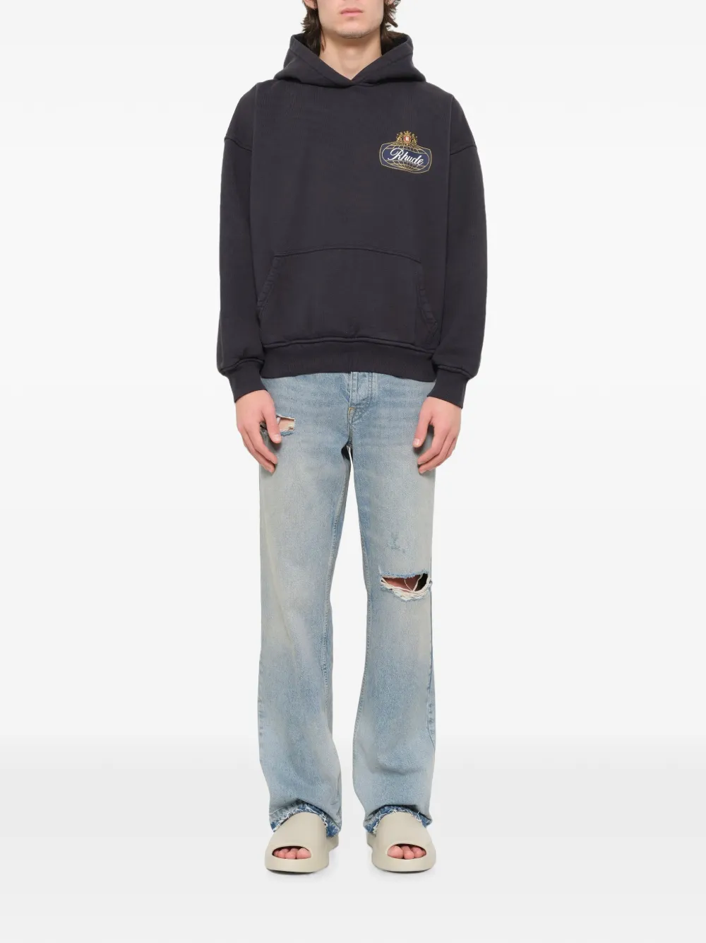 RHUDE Safari Crest hoodie Zwart