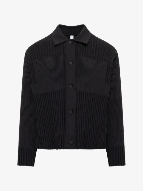CFCL fluted shirt-collar cardigan 