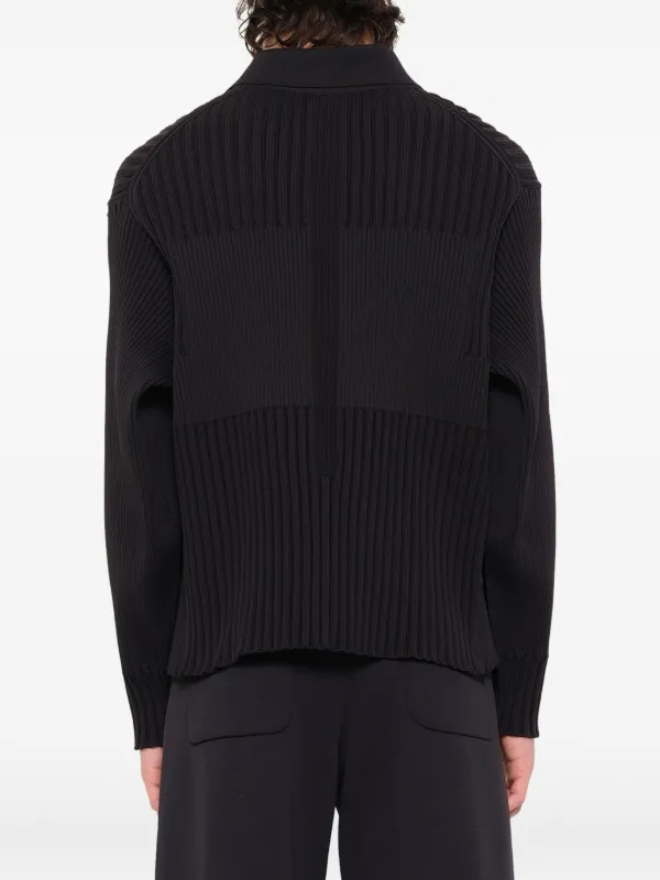 CFCL シャツカラーカーディガン | ブラック | FARFETCH JP