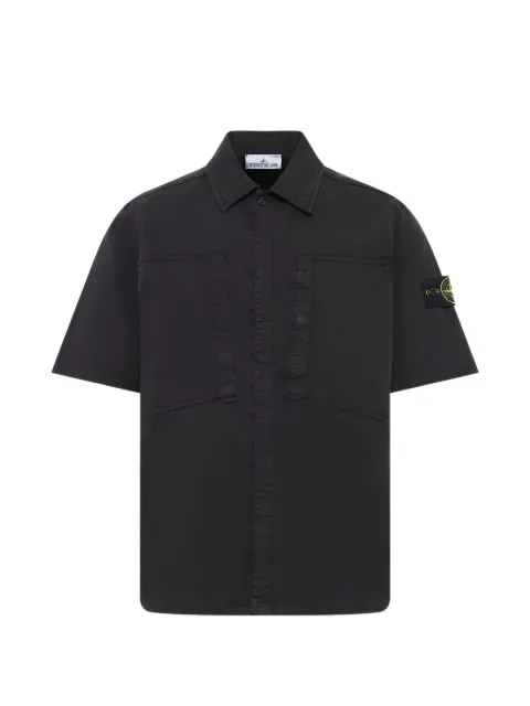 Stone Island stretch organic cotton twill shirt