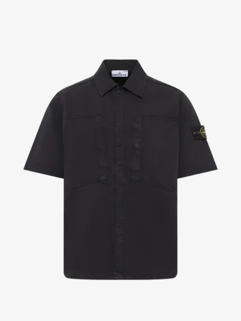 Stone Island stretch organic cotton twill shirt