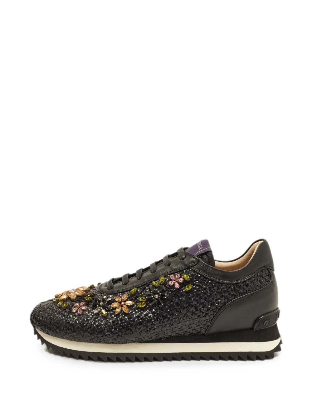 Le Silla Sneakers mit Kristallen - Schwarz