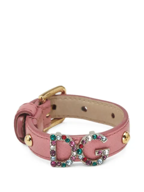 Dolce & Gabbana Pre-Owned DG Logo crystal-embellished bracelet