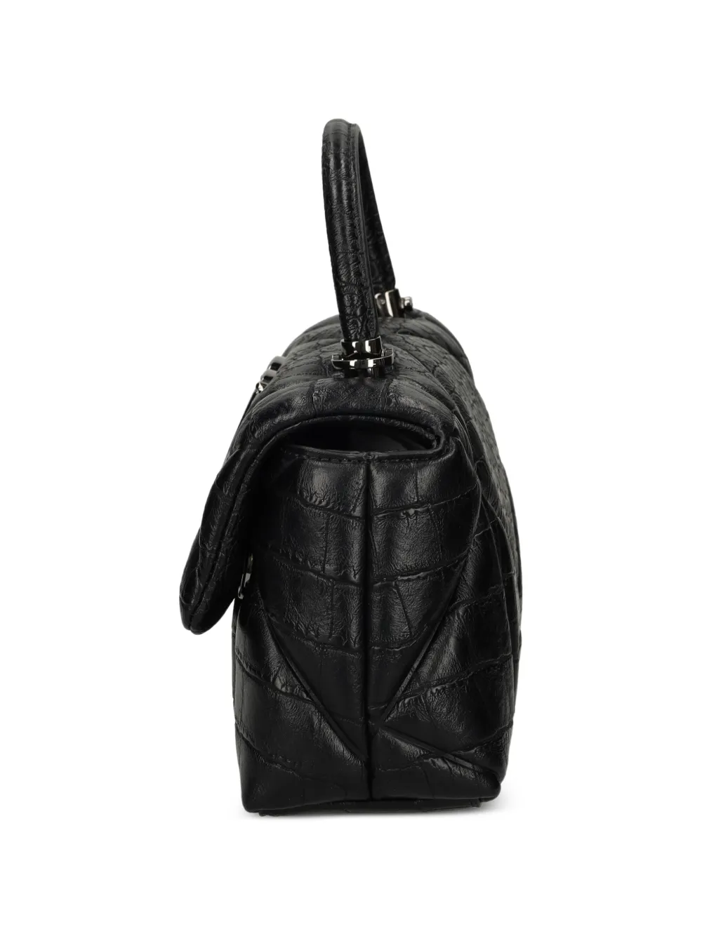 Love Moschino Shopper met logo applicatie Zwart