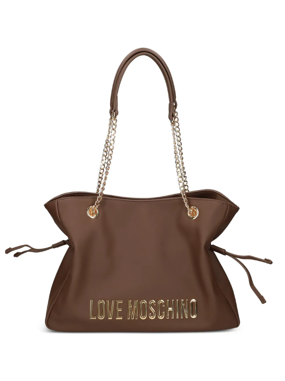 Love Moschino Borsa a spalla con logo - Marrone